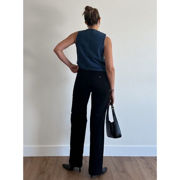 NWT URBAN OUTFITTERS High & Wide Jean by Abrand $128 SIZE 26 Dead Of Night - Picture 6 of 7